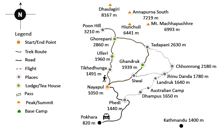 Poon hill trek itinerary.